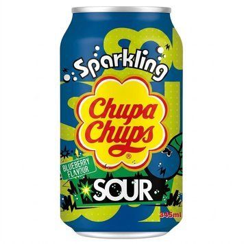 Напій газований Chupa Chups Sour Bluebbery смак чорниця 345 мл chu007 картинка