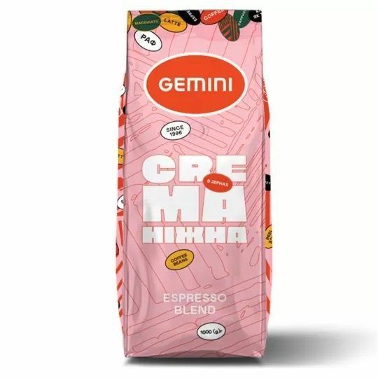 Кофе в зернах Gemini Crema Нежная (ящик 10 кг) opt11606 картинка