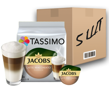 Кава в капсулах Jacobs Tassimo Latte Macchiato Classico 8шт (ящик 5шт) optAr200010 картинка
