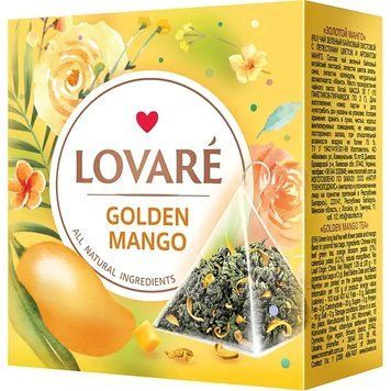 Чай Lovare золотий манго пірамідки 15 пакетиків lov1022 картинка