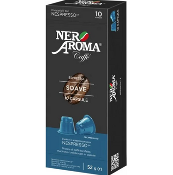 Кофе в капсулах Nespresso Nero Aroma Soave без кофеина 10 шт NA1897708 картинка