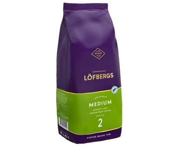 Кава в зернах Lofbergs Medium Roast 1 кг LB10004 картинка