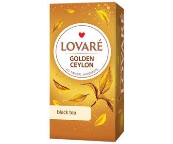 Чай черный Lovare Golden Ceylon 24 шт LO10015 картинка