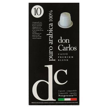 Кофе в капсулах Carraro Don Carlos Nespresso Arabica, 10 капсул car90009 картинка