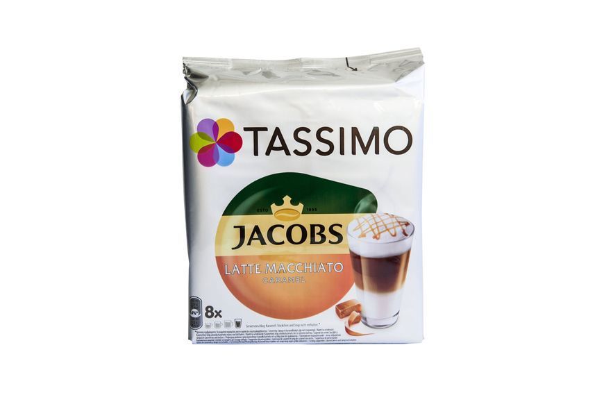 Кофе в капсулах Jacobs Tassimo Latte Macchiato Caramel 8шт (ящик 5шт) optj10000596 картинка