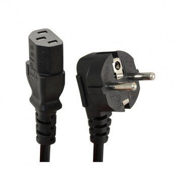 Мережевий кабель живлення 1.8 м (230V, 10A, 3500W) євровилка zap0005 картинка