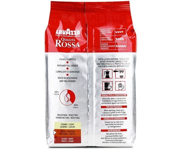 Кофе в зернах Lavazza Qualita Rossa, оригинал, 1 кг (ящик 6кг) opt153 картинка
