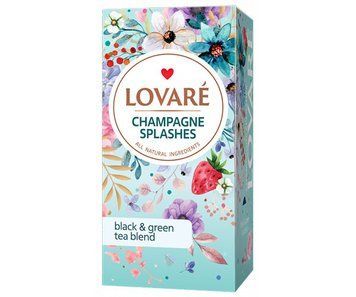 Купаж зеленого и черного чая Lovare &laquo;Champagne Splashes&raquo; 24 шт LO10011 картинка