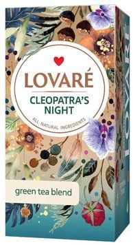 Зелений чай Lovare Cleopatra's Night в пакетиках 24 шт LO10013 картинка
