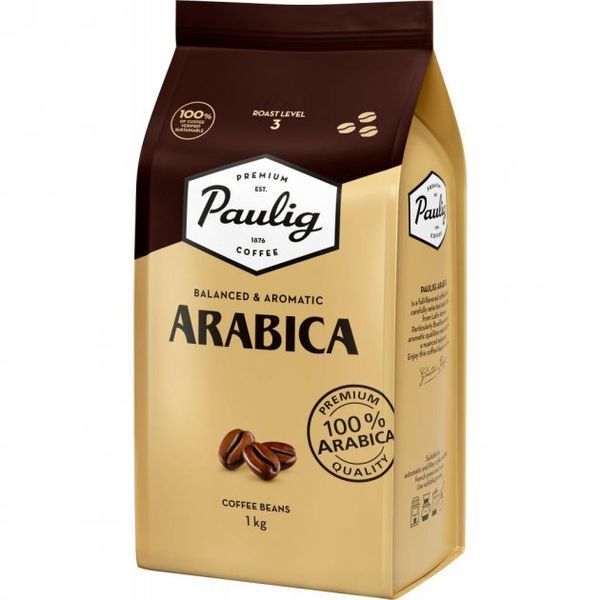 Кофе в зернах Paulig Arabica 1 кг (ящик 4кг) optP11886 картинка