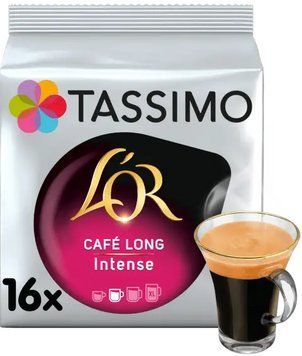 Кофе в капсулах L`or Tassimo Cafe long intense 16 шт Ar200020 картинка