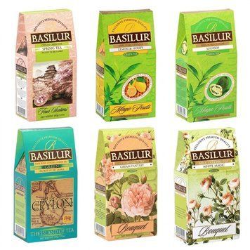Набір чаю Basilur 6 видів Зелена свіжість та детокс 600 г nab002basilur картинка