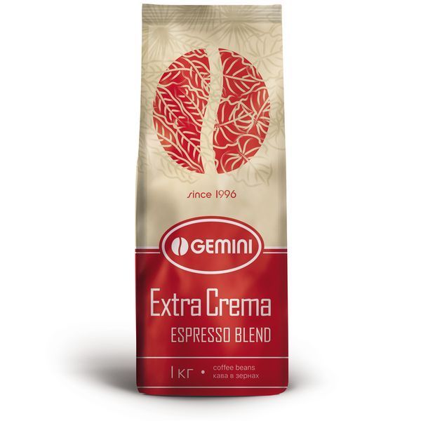 Кофе в зернах Gemini Extra Crema 1 кг (ящик 8кг) opt11604 картинка