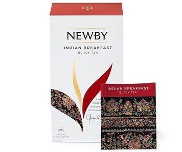 Черный чай Newby Индийский завтрак в пакетиках 25 шт (310040) 77000557 картинка