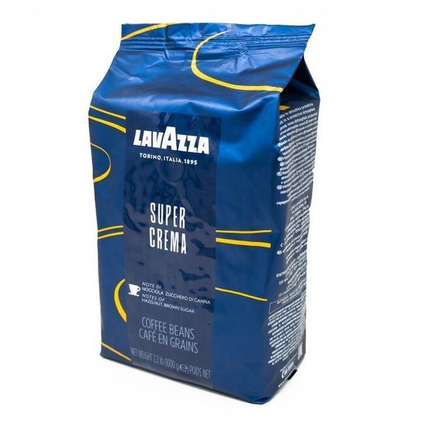 Кофе в зернах Lavazza Super Crema, оригинал, 1 кг (ящик 6кг) opt150 картинка