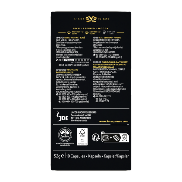 Кава в капсулах Nespresso L'OR Espresso Or Absolu 10 шт j200307 картинка