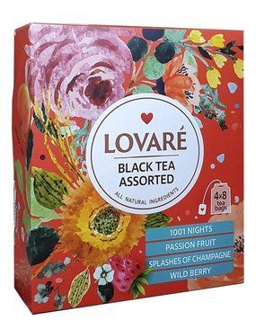 Чай Lovare чорне асорті 32 пакетика lov1040 картинка