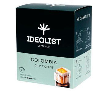 Дріп-кави Idealist Coffee Co Колумбія 7 шт Ide00013 картинка