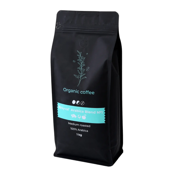 Кава в зернах Brayval 100% Arabica blend №1, 1 кг (ящик 10 кг) opt1986 картинка