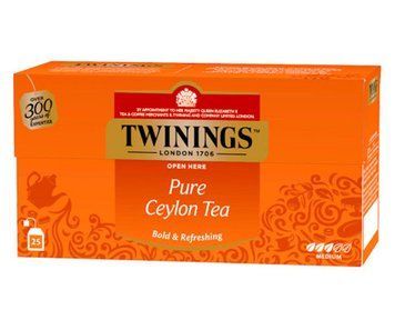 Чай Twinings чорний цейлонський 25 пакетиків twn1011 картинка