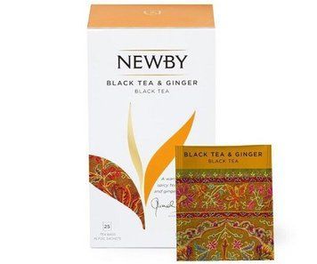Черный чай Newby с имбирем в пакетиках 25 шт (311630) 77000564 картинка