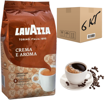 Кофе в зернах Lavazza Crema e Aroma, оригинал, 1 кг(ящик 6кг) opt154 картинка