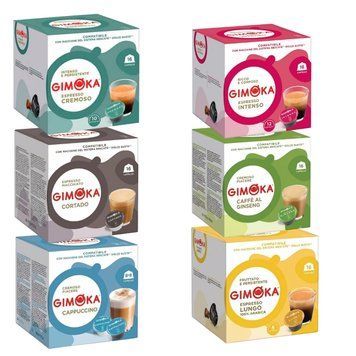 Набор кофе в капсулах 6 видов Gimoka Dolce Gusto Микс 3 96шт setgim6 картинка