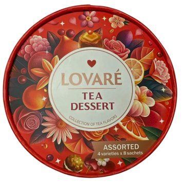 Чай черный Lovare Tea dessert ассорти в пакетиках 32 шт lov1079 картинка