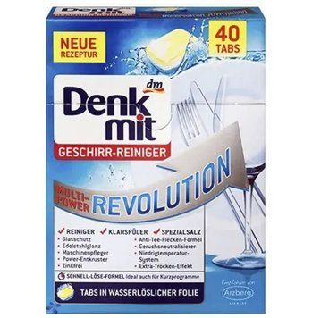 Таблетки для посудомийної машини DenkMit Multi-Power Revolution, 40 капсул, 850 г q02050 картинка