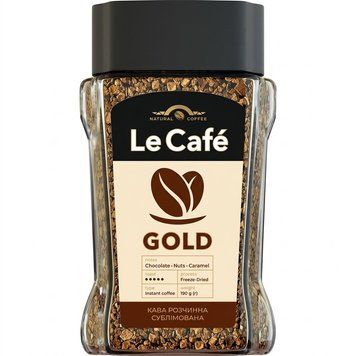 Кава розчинна Le Cafe Gold, 190 г, скляна банка Lecafr0004 картинка