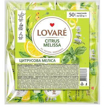 Чай Lovare цитрусовая мелисса 50 пакетиков lov1049 картинка