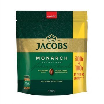 Кофе растворимый Jacobs Monarch, оригінал, екон.пакет 400 г jac2007 картинка
