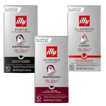 Набор кофе в капсулах 3 вида ILLY Nespresso Классика 30 шт setil001 картинка