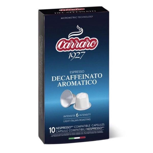 Кава в капсулах Nespresso Carraro Decaffeinato Aromatico 10шт c144043 картинка