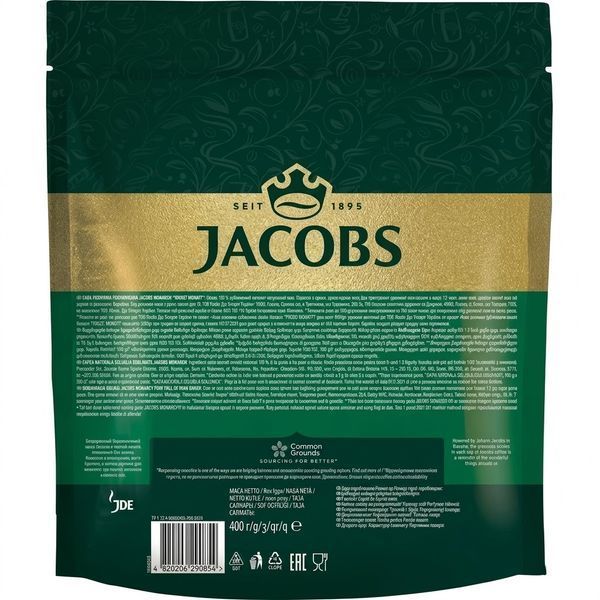 Кофе растворимый Jacobs Monarch, оригінал, екон.пакет 400 г jac2007 картинка