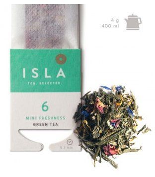 Чай зелений Isla Mint Freshness №6 з м'ятою на чайник 4 г х 10 шт IS10033 картинка