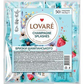 Чай Lovare брызги шампанского 50 пакетиков lov1052 картинка