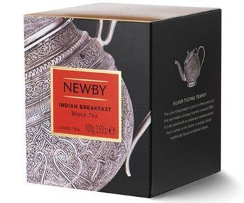 Черный чай Newby Индийский завтрак 100 г картон (220040) 77000573 картинка