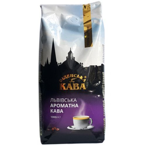 Кофе в зернах Виденська кава Львивська Ароматна 1 кг 11224 картинка