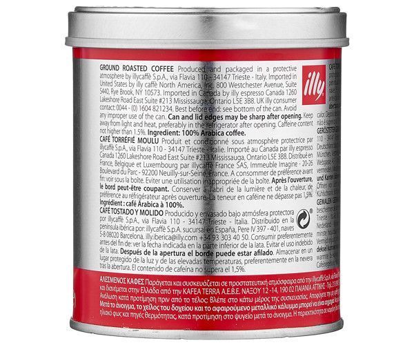 Кофе молотый ILLY normal 125г ж/б Ne80000318 картинка