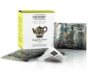 Травяной чай Newby Имбирь и лимон в пирамидках 15 шт (601840) 77001076 картинка