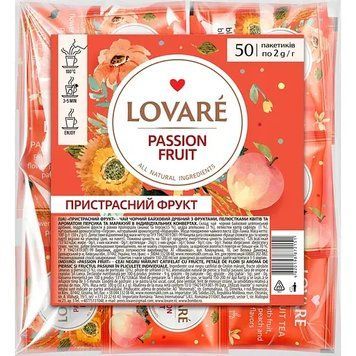 Чай Lovare страстный фрукт 50 пакетиков lov1054 картинка