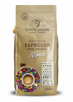 Кавав зернах Tempelmann Nomos Espresso 1 кг Tem70012 картинка