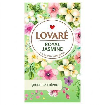Чай зелений Lovare Royal Jasmine 24х1.5 г lov0001 картинка