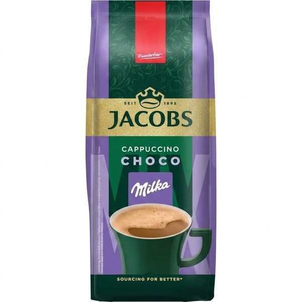 Кофейный напиток Jacobs 3в1 Капучино с какао 500 г, оригінал jacn004 картинка