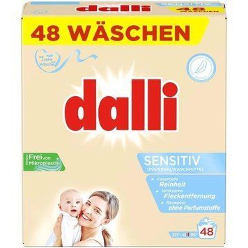 Порошок для стирки детских вещей Dalli Sensetiv 3,12 кг 48 стирок Du1008 картинка