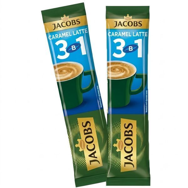 Кофейный напиток Jacobs 3в1 Caramel Latte, оригінал, 56х12,3 г 688,8 г jacn003 картинка
