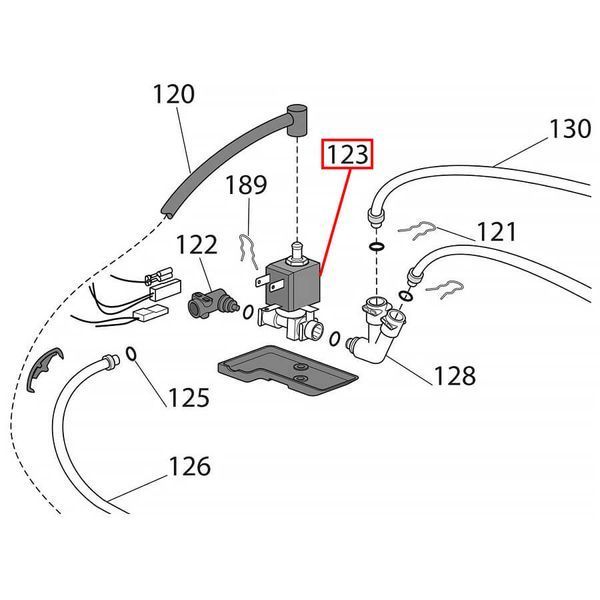 Соленоидный клапан 5301VN10P68AIX / SERIE 588 Delonghi ESAM, ETAM в сборе 5213218471, 5213220241 z770199768 картинка