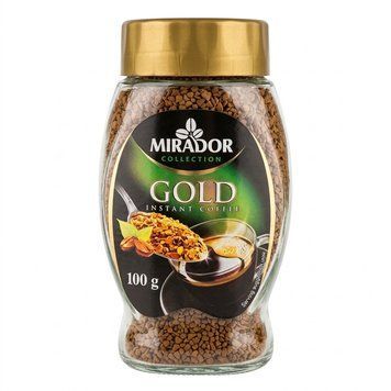 Кава розчинна Mirador Gold, 100 г, скляна банка Mirr0001 картинка