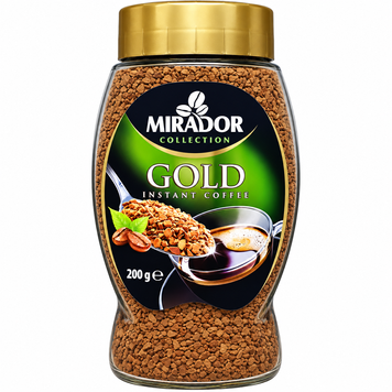 Кава розчинна Mirador Gold, 200 г, скляна банка Mirr0002 картинка